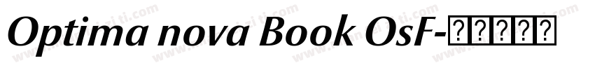 Optima nova Book OsF字体转换